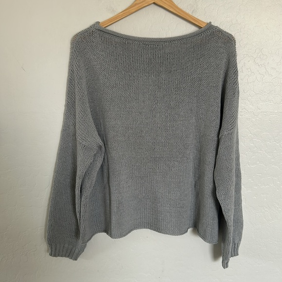Grey Wooden Ships Sweater Size M/L - Picture 4 of 4